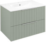 SAPHO Cirasa mosdótartó szekrény 2 fiókkal 69, 8x52x46 cm, verde strip CR701-4444S (CR701-4444S)