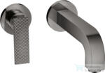 Hansgrohe AXOR CITTERIO falsík alatti mosdó csaptelep 22 cm-es kifolyóval, rombuszmetszéses fogantyúval, nem zárható leeresztővel, polírozott fekete króm 39181330 (39181330)
