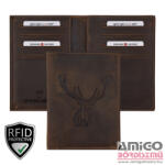 Giorgio Carelli 413630 603 Giorgio Carelli motívumos igazolványtartó szarvas fej - amigotaska