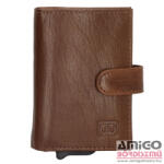 Hide and Stitches 18208006 Hide and Stitches safety wallet barna - amigotaska