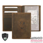 Giorgio Carelli 413600 601 EU Giorgio Carelli motívumos igazolványtartó vaddisznó fej - amigotaska