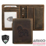 Giorgio Carelli 412772 611 Giorgio Carelli motívumos pénztárca tacskó egészalakos