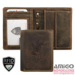 Giorgio Carelli 412772 605 Giorgio Carelli motívumos pénztárca őz fej - amigotaska