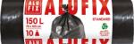 Alufix Szemeteszsák, 150 l, 10 db, 80x105 cm, 35 , ALUFIX, fekete (MS150UNINEW) - fodicoaruhaz