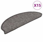 vidaXL 15 db szizál hatású barna bézs öntapadó lépcsőszőnyeg 65x21x4cm 326872