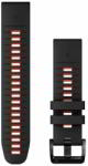 Garmin Óraszíj 22 mm fekete/piros szilikon (QuickFit) (010-13280-06) - jadabo