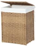 SongmicsHome Coș de rufe din ratan sintetic AVA, 90L, maro natural