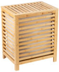 Casaria Coș de rufe de bambus ISLA, 62L, maro natural