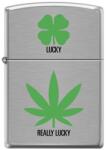 Zippo Brichetă Zippo 6676 Marijuana/Pot Leaf-Really Lucky (6676) Bricheta