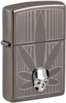 Zippo Brichetă Zippo 48773 Cannabis Design and Crystal Skull (48773) Bricheta