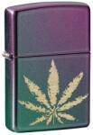 Zippo Brichetă Zippo 49185 Iridescent Marijuana Leaf (49185) Bricheta