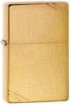 Zippo Brichetă Zippo 240 Brushed Brass Vintage with Slashes (240) Bricheta