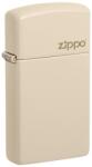 Zippo Brichetă Zippo 49528ZL Slim Flat Sand with Zippo Logo (49528ZL) Bricheta