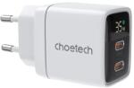 Choetech Incarcator de retea PD6051 2x USB-C PD 35W GaN, alb - vexio