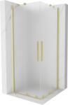 Mexen Velar Duo cabină de duș glisantă 90 x 90 cm, înghețat, auriu periat - 871-090-090-32-55 (871-090-090-32-55)