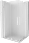 Mexen Velar Duo cabină de duș glisantă 100 x 90 cm, înghețată, albă - 871-100-090-32-20 (871-100-090-32-20)