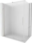 Mexen Velar cabină de duș cu glisare 160 x 75 cm, înghețat, nichel periat - 871-160-075-31-97 (871-160-075-31-97)