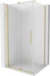 Mexen Velar cabină de duș culisabilă 90 x 120 cm, îngheţat, auriu periat - 871-090-120-31-55 (871-090-120-31-55)