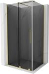 Mexen Velar cabină de duș cu deschidere culisantă 130 x 100 cm, grafit, auriu periat - 871-130-100-41-55 (871-130-100-41-55)