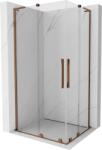 Mexen Velar L Duo cabină de duș glisantă 90 x 80 cm, transparent, aur roz - 871-090-080-02-03-60 (871-090-080-02-03-60)