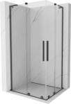 Mexen Velar L Duo cabină de duș glisantă 100 x 90 cm, transparent, gri metalic periat - 871-100-090-02-03-66 (871-100-090-02-03-66)