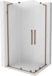 Mexen Velar L Duo cabină de duș glisantă 100 x 90 cm, înghețat, aur roz - 871-100-090-02-33-60 (871-100-090-02-33-60)