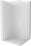 Mexen Velar L Cabină de duș duo glisantă 100 x 90 cm, mat, albă - 871-100-090-02-33-20 (871-100-090-02-33-20)