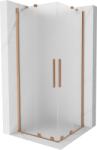 Mexen Velar Duo cabină de duș glisantă 100 x 100 cm, înghețată, cupru periat - 871-100-100-32-65 (871-100-100-32-65)