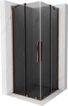 Mexen Velar Duo cabină de duș glisantă 80 x 80 cm, grafit, aur roz - 871-080-080-42-60 (871-080-080-42-60)