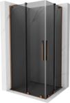 Mexen Velar L Cabină de duș duo glisantă 90 x 80 cm, grafit, aur roz - 871-090-080-02-43-60 (871-090-080-02-43-60)
