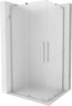 Mexen Velar L Cabină de duș Duo glisantă 90 x 80 cm, înghețat, nichel periat - 871-090-080-02-33-97 (871-090-080-02-33-97)