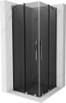 Mexen Velar Cabină de duș Duo cu uși glisante 90 x 90 cm, grafit, crom - 871-090-090-42-01 (871-090-090-42-01)