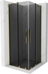 Mexen Velar Duo cabină de duș glisantă 80 x 80 cm, grafit, aurie - 871-080-080-42-50 (871-080-080-42-50)