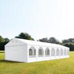 TOOLPORT Parti sátor, 5x24m, PVC ponyva, fehér, padlókerettel Sörsátor, Rendezvény sátor - (37668)