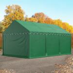 TOOLPORT Ipari sátor, 4x6m, PVC ponyva, sötét zöld Raktár sátor - (5092)