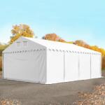 TOOLPORT Ipari sátor, 6x8m, PVC ponyva, fehér, padlókerettel, statikai megerősítéssel (beton alap) Raktár sátor - (67638)