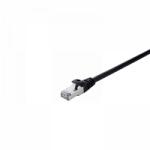 V7 - S/FTP Cat7 patch kábel 0, 5m - Fekete - V7CAT7FSTP-50C-BLK (V7CAT7FSTP-50C-BLK)
