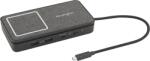 Kensington SD1700P USB Type-C multiport adapter, 2xHDMI 4K, LAN, 2xUSB-A 3.2, Qi vezeték nélk. töltő (K32800WW) (K32800WW)