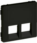 Legrand 756422 Valena Life 2xRJ45/RJ11 csatlakozóaljzat burkolat, fekete (756422)