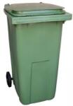  Pubela de exterior din plastic pentru deseuri sortate, volum 240 l, verde M007093 Cos de gunoi