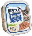 Happy Cat Happy Cat Minkas DUO Paté carne de vită și somon 100 g