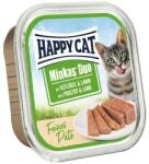 Happy Cat Minkas DUO Paté baromfi és bárány 12 x 100 g