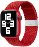 Hurtel Szíjas szövetből készült óraszíj Ultra / 8/7/6 / SE / 5/4/3/2 (49mm / 45mm / 44mm / 42mm) fonott szövetből készült karkötő karkötő piros