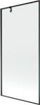 Mexen Next, kádparaván 1 szárny 90 x 150 cm, fix szárny, 6 mm átlátszó üveg fekete mintával, fekete profil, 895-090-000-00-70-70 (895-090-000-00-70-70)