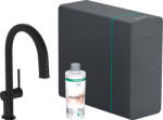 Hansgrohe Aqittura M91, sodaSystem 210, kihúzható kifolyó, 1jet, sBox, matt fekete, HAN-76836670 (HAN-76836670)