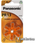 Panasonic elem - 6db / csomag, PR13L/6LB, 1.4V, cink-levegő - PR13-6LB (PR13-6LB)