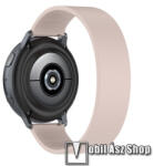  Okosóra szíj - rugalmas szilikon - RÓZSASZÍN - 170mm hosszú, 20mm széles - SAMSUNG Galaxy Watch 42mm / Amazfit GTS / Galaxy Watch3 41mm / HUAWEI Watch GT 2 42mm / Galaxy Watch Active / Active 2