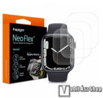 Spigen NEOFLEX okosóra képernyővédő fólia - ÁTLÁTSZÓ - 3db - A TELJES KIJELZŐT VÉDI! - A TELJES ELŐLAPOT VÉDI! - APPLE Watch Series 7 (45mm) / Series 8 (45mm) / Series 9 (45mm) - AFL04049 (AFL04049)