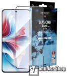MyScreen DIAMOND GLASS EDGE előlap védő karcálló edzett üveg - FEKETE - 9H, 0.33 mm, A teljes felületén tapad, a teljes képernyőt védi - Oppo Reno11 F 5G (CPH2603) (MD8246TG DEFG BLACK)