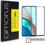 Amorus Xiaomi Redmi Note 9T 5G, Note 9 5G, AMORUS üvegfólia, Full glue, Full cover, 0, 3mm, 9H, Fekete